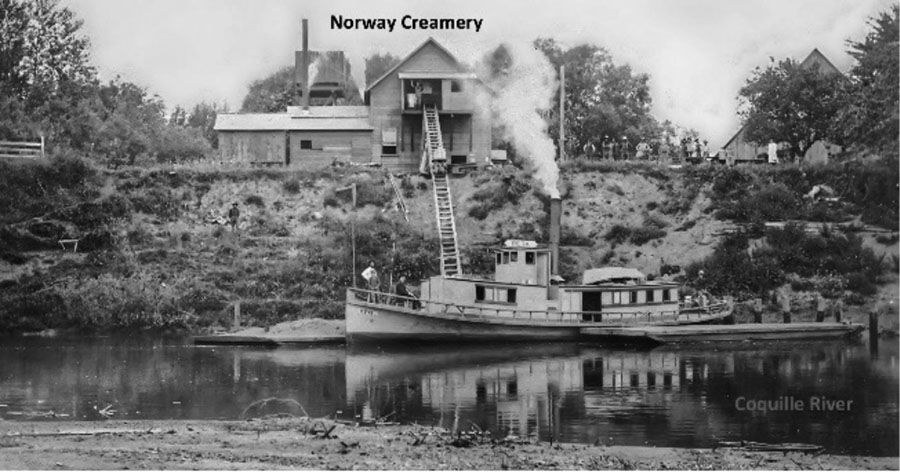 A history of the creameries and cheese factories of Coos & Curry counties in Oregon 20 The Norway creamery along the Coquille River